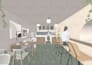 do post digital architectural visualization collage style